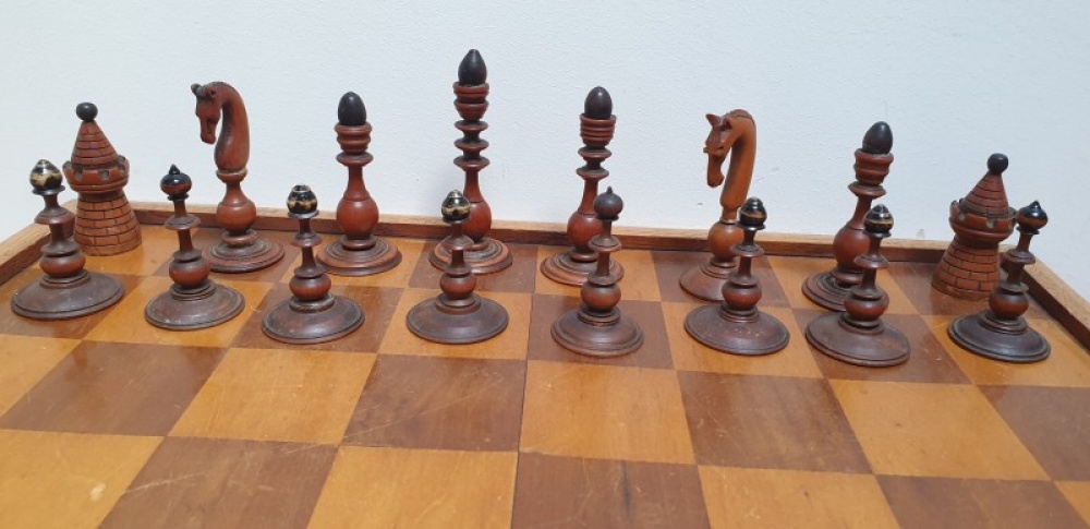 Kort geleden Filosofisch vijandigheid Veilinghuis-Online - kavel-details Antiek schaakspel